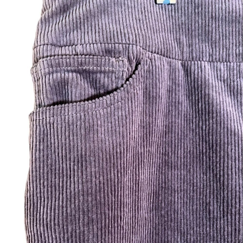 denim & Co. Women's 20W Tall Straight Leg Grey Cord Pants - Picture 3 of 10